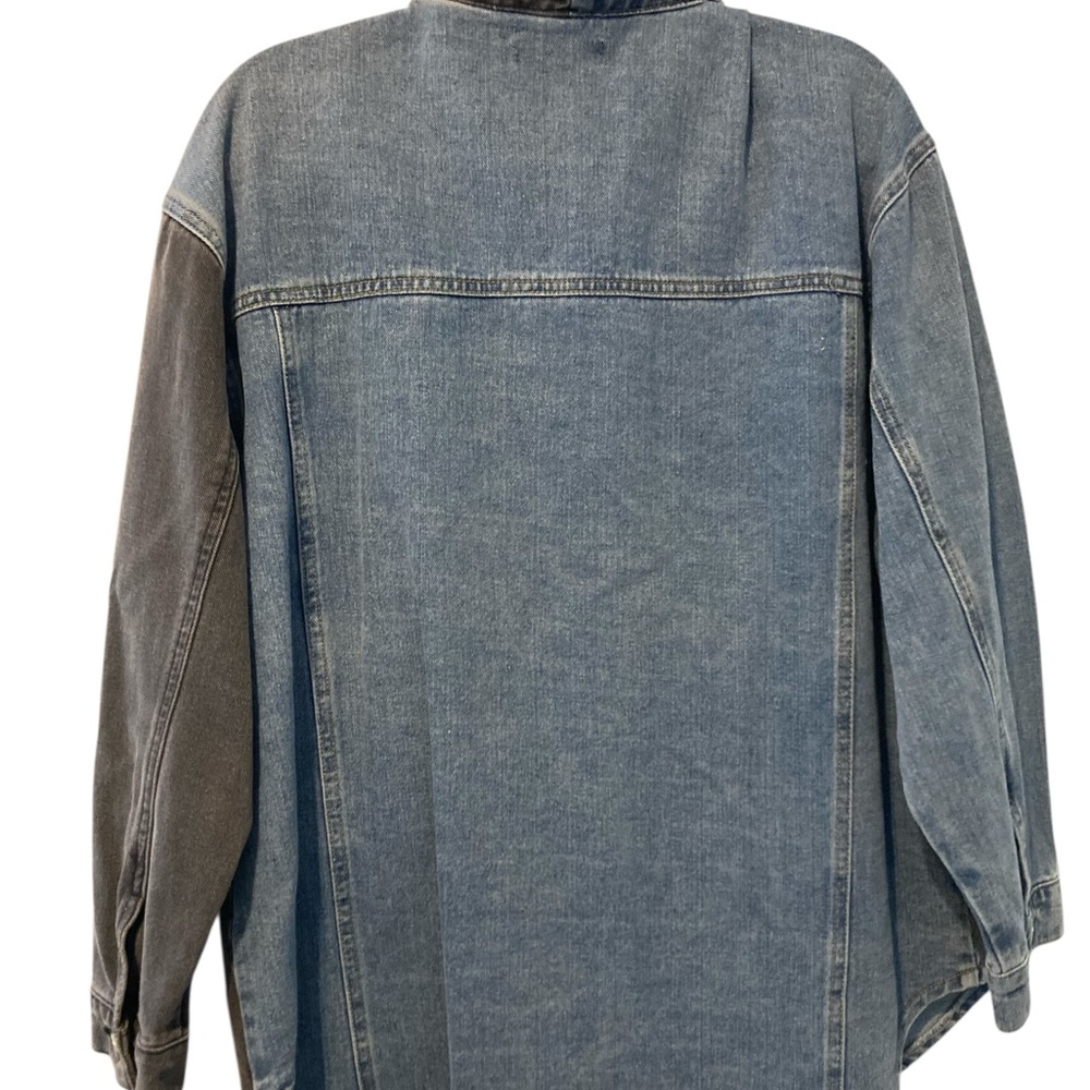 Missguided size 10 jean 2 tone jacket - Picture 2 of 5